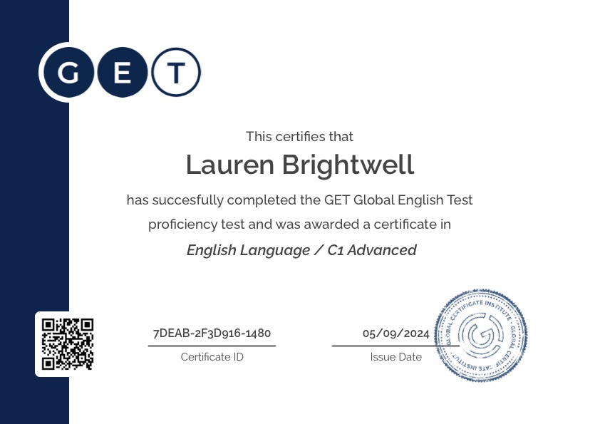 GET English Level Certificate 