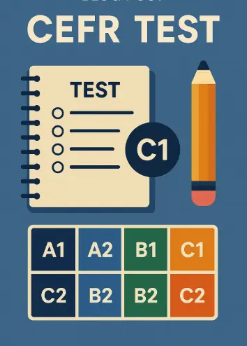 CEFR English level test illustration