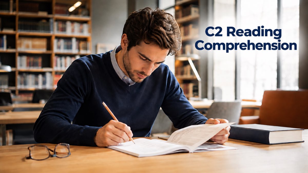 C2 reading comprehension practice and strategies